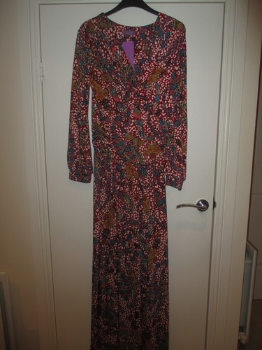 NEW ONJENU London Sharon Maxi Dress Size UK 12 Multicoloured - Picture 5 of 9
