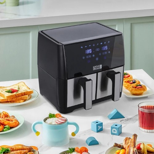 8L Dual Zone Digital Air Fryer Backofen Herd Ölfrei Fettarm mit 100 Fach Groß✨ - Bild 5 von 12