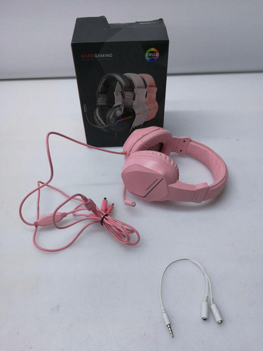 Mars Gaming Gaming MH122, FRGB Over Ear Kopfhoerer mit Mikrofon, HiFi Sound