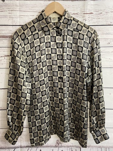Vintage 80's Escada Margaretha Ley Italy Silk Blou