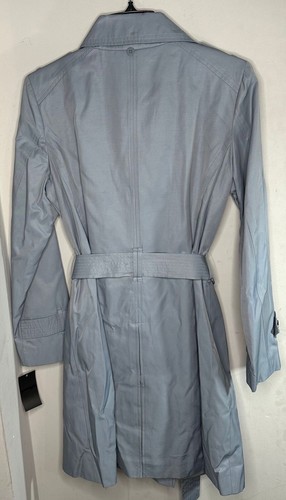 London Fog Collection Damen Trenchcoat Grau Chambray M Zweireiher Chambray - Bild 5 von 8