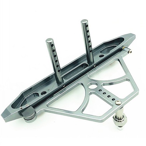 Rear Bumper w/ Tire Carrier for 1/10 HSP Redcat RC4WD Tamiya Axial SCX10 D90 HPI - Picture 4 of 6
