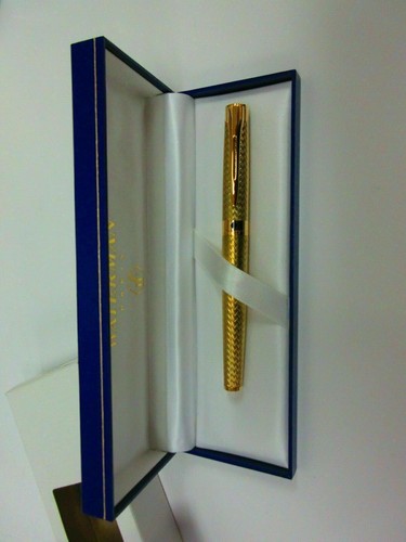Waterman L'etalon Rollerball Pen Gold New In Box - Picture 5 of 6