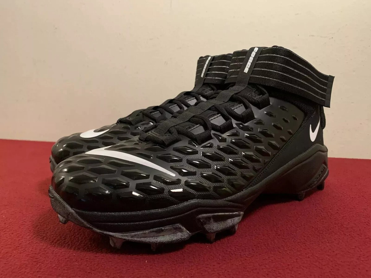 Nike Force Savage Pro 2 Shark Football Cleats Mens 14 Black Shoes BV5448-001 Nike Force Savage Pro 2 Black Anthracite for Sale  main image 4