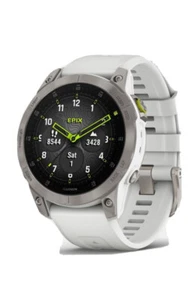 Garmin Epix (Gen 2) Titane blanc GPS Montre Smartwatch Premium Active