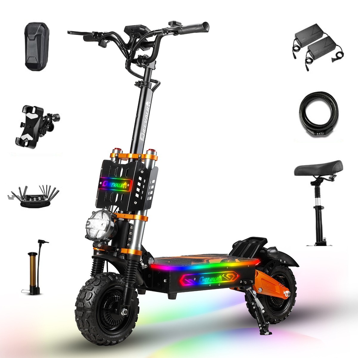 Cheevalry S11 PRO 6000W Electric Scooter 60V 43AH 11