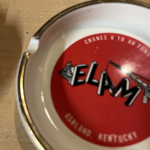 Lot Of 3 Vintage Ashtrays Ceramic Elam Cranes Ashland, KY - Picture 12 of 15