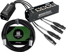 Pronomic NetCore SB-3M SP-3F 5m Multicore XLR RJ45 Stagebox CAT5e Netzwerk Set