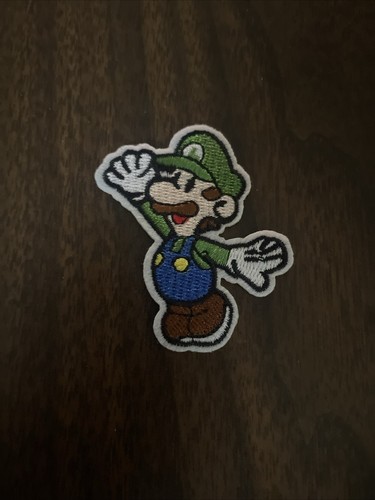 Nintendo Luigi Super Mario Bros Patch, Bügelbild/Aufnähen