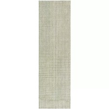 Genre GRE351 Hand Tufted Indoor Runner Rug - Green/Ivory - 2'3"x8' -