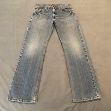 Levis 514 Jeans Boys 14 Regular 27x27 Blue Slim Straight Stretch Denim Faded