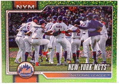2026 Topps NEW YORK METS Lime Green Confetti - 1 in 75,250 Packs - 1 of 50 SSP