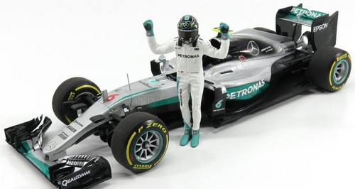 Mercedes F1 W07 Hybrid AMG Petronas #6 Abu Dhabi GP Rosberg 2016 Minichamps 1:18 - Picture 5 of 5
