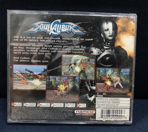 Soul Calibur (Sega Dreamcast, 1999) CIB / Complete - Picture 2 of 9