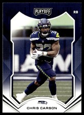 2021 Panini Playoff Chris Carson Seattle Seahawks #198