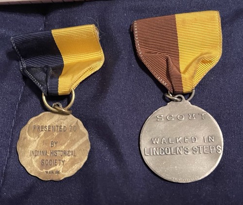 Lot OfvVintage 1950s Boy Scouts BSA Medals Lincoln Trail Be Prepared - Picture 3 of 9