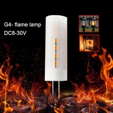 G4 Flicker Flame Light DC12V-24V LED Burning Light Lamp Fire Bulb Effect🔥US