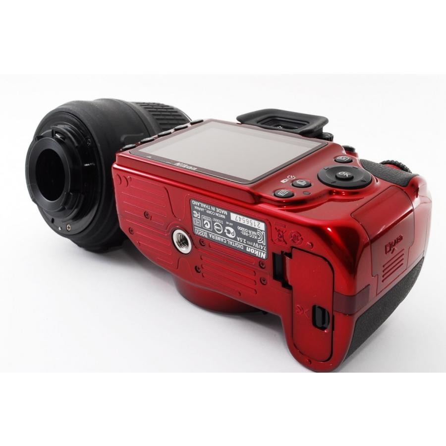 Nikon D3200 Red Lens Kit Used with New SD Card Ready to Use JP | eBay