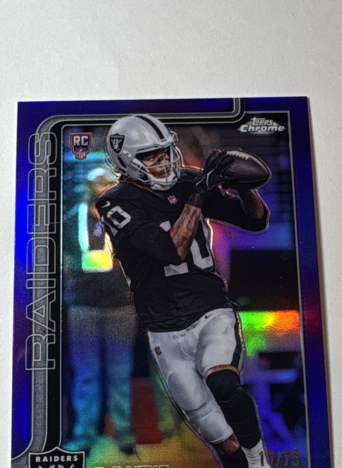 Dont'e Thornton Topps Chrome #385 Purple Wave
