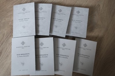 8 Stück Essential Parfums Nice Bergamote, Rose Magnetic