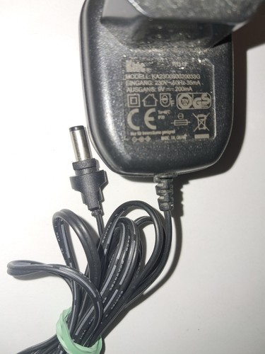 K-Tec Netzteil / AC-Adapter – Modell KA32D090020033G – 9V / 200mA - Bild 2 von 2