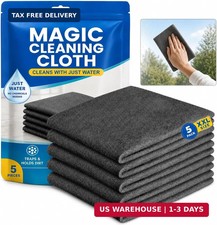 5 PCS Magic Cleaning Cloth Thick Microfiber Cleaning Cloths Streak Free Glass Cl