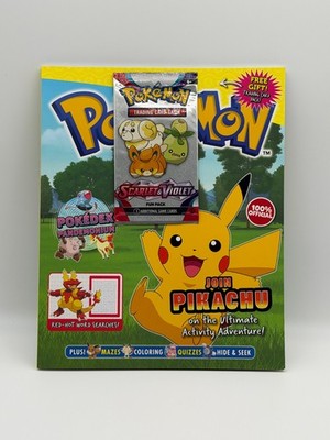 the pokemon weekly キレイハナ Official Pokemon Activity Magazine w/ Sealed Scarlet & Violet Fun