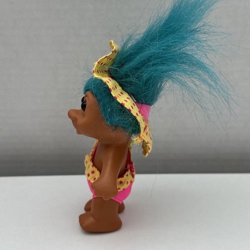 Muñeca Troll Niña Surf TNT De Colección Años 90 Pelo Azul Playa Nadar - Imagen 2 de 5