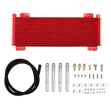 Transmission Oil Cooler Kit 40K GVW Max Low Pressure Drop Replace LPD47391 Red