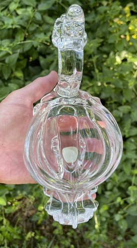 VINTAGE FOSTORIA GLASS DRAGON PHOENIX SWAN ANIMAL with ORIGINAL LABEL - Picture 15 of 19