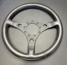 Vintage Rare Vw Black 3 Spoke Formuling Steering Wheel Adapter 350mm 14 In.