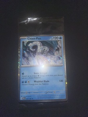 Pokemon Paradox Rift Chien-Pao 057/182 Cosmos Holo Sealed Exclusive
