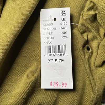 A NWT Reese Cooper Outdoor Supply Men's Olive Green Short Sleeve T