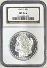 1882 S MORGAN SILVER DOLLAR STAR NGC MS64 ☆ STUNNING CAMEO CONTRAST