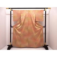 Authentic Komon small patterned kimono  Chiso with one crest 260-007-176...