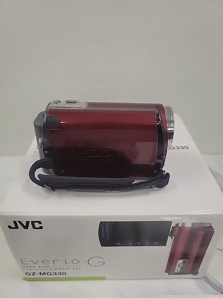 JVC Everio GZ-MG330RU Hybrid 30GB Hard Disk Digital Camcorder Red Tested Works - Image 4 of 4