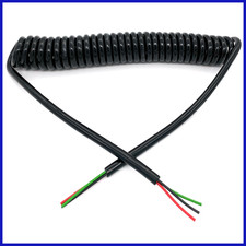 3 pol Elektrowendel 3m 12V 24V Spiralkabel PKW LKW Anhänger Spiralleitung NFZ