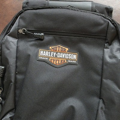 Harley Davidson Bar Shield Backpack Black Laptop Sleeve Daypack Motorcycle Bag