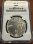 1886-P  Morgan Silver Dollar NGC MS-62