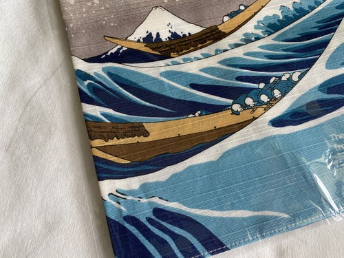 Maruzen Hokusai Great Wave Furoshiki 50x50cm Cotton Wrapping Cloth Japan - Picture 5 of 13