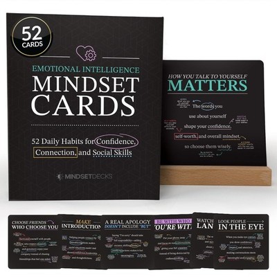 Emotional Intelligence Mindset Cards 52 Daily Habits Confidence Connection Kids