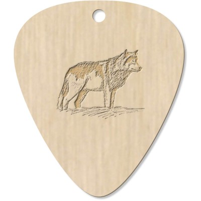 7 x ''Wolf'' Gitarren-Plektren/Anhänger (GP00004318)