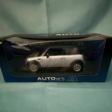 AUTOart Performance Mini Cooper 2003 1:18 Diecast Model Car Silver/Black LE