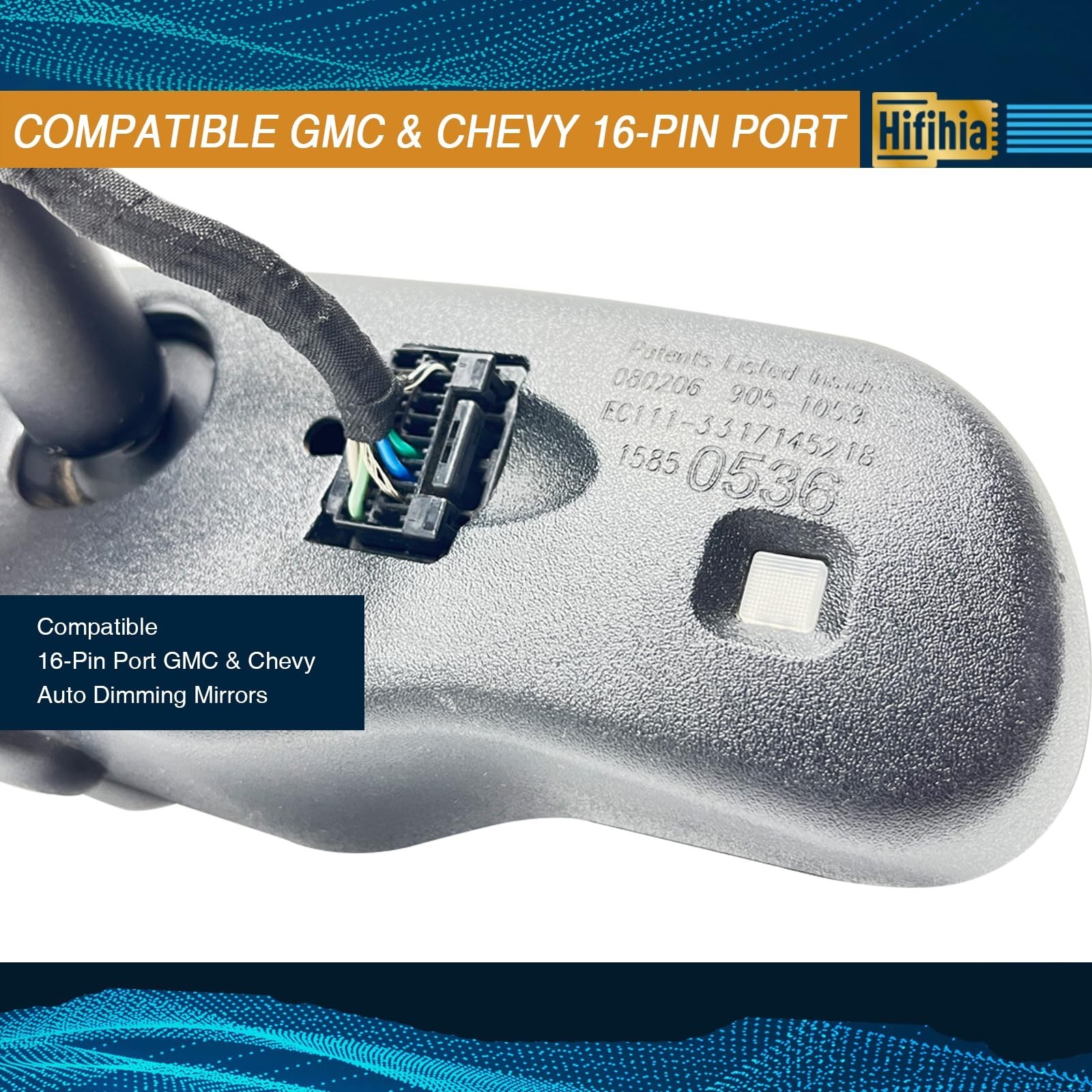 Dashcam Power Adapter (16-Pin Type) Compatible with 2007-2015 GM GMC Silverad...