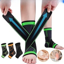 ??Plantar Fasciitis Ankle Brace Support Compression Sleeve Pain Relief Foot Wrap