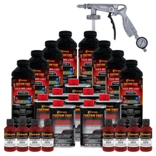 Custom Coat Blood Red 2 Gal Urethane Spray-On Truck Bed Liner Kit with Spray Gun