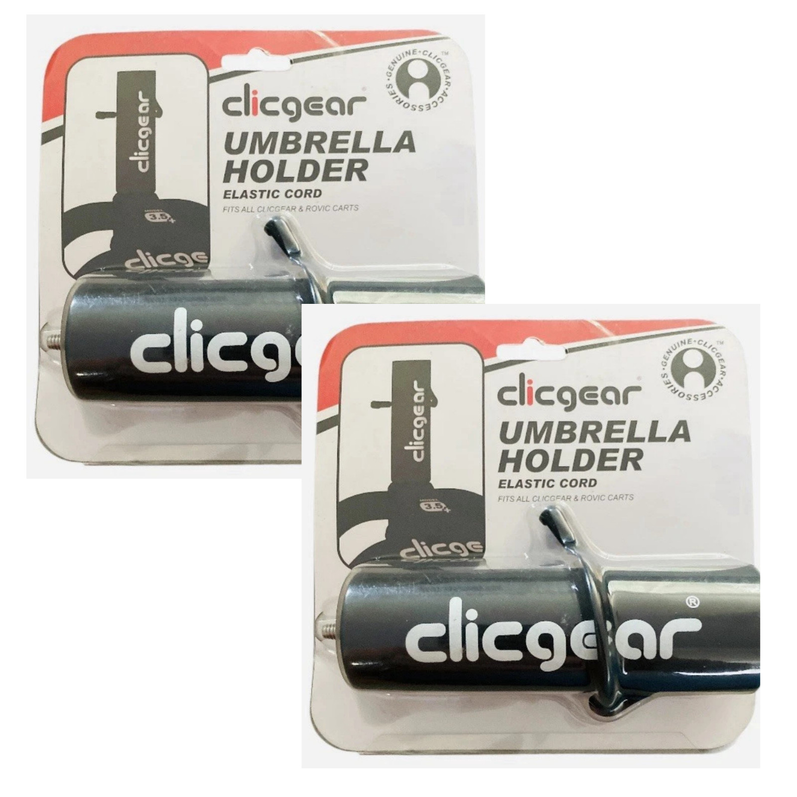 2 Pack Clicgear Umbrella Holder Accessory Rovic Sun Mountain