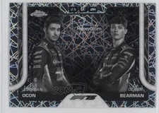 2025 Topps Chrome Formula 1 F1 Duos Oliver Bearman Esteban Ocon Rookie RC 16n5