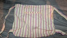 GAP Bag Drawstring Backpack Nap Sack Bag Grey Vintage