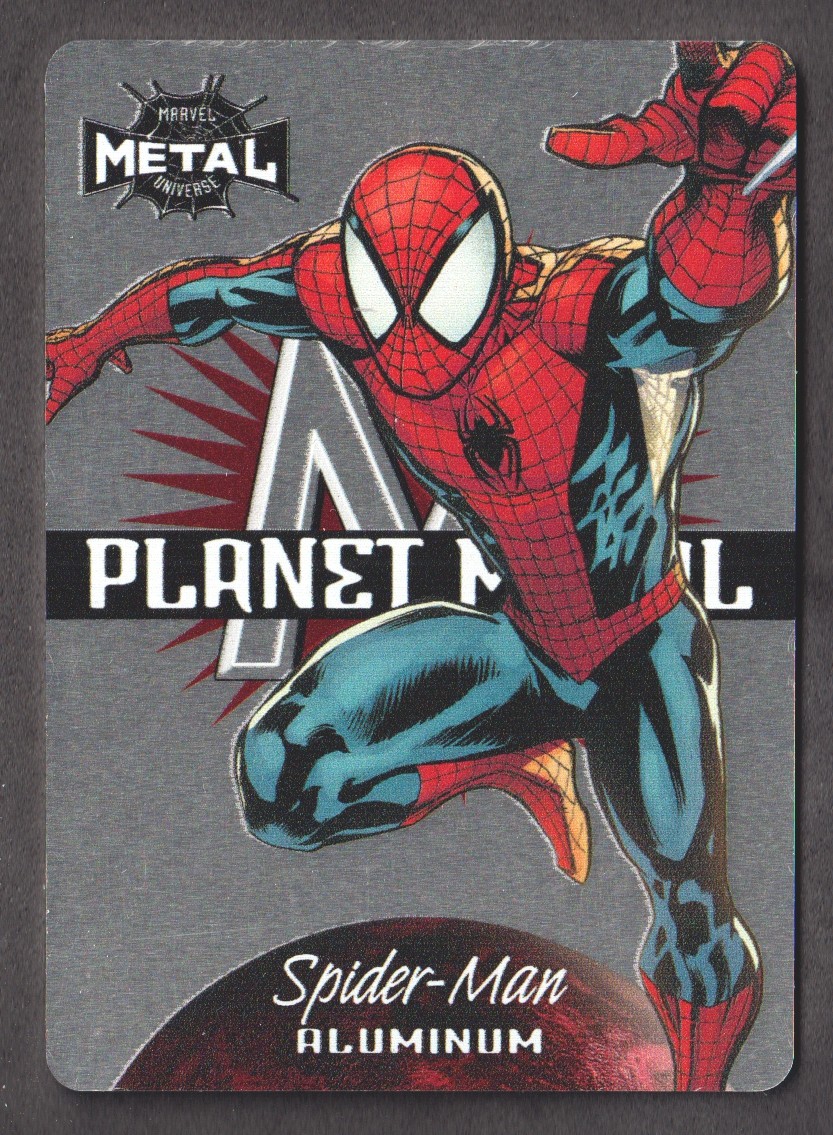 2021 Marvel Metal Universe Spider-Man METAL CARD Planet Metal #19 Spider-Man